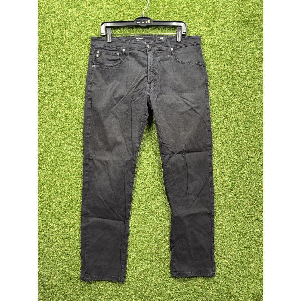 Adriano Goldschmied Jeans Mens 34x34 The Tells Modern Slim Fit Black Denim